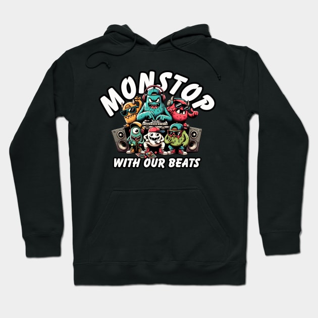 Monstop Hiphop Party Hoodie by DrextorArtist